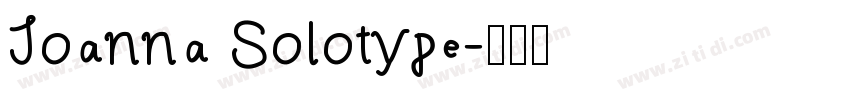 Joanna Solotype字体转换